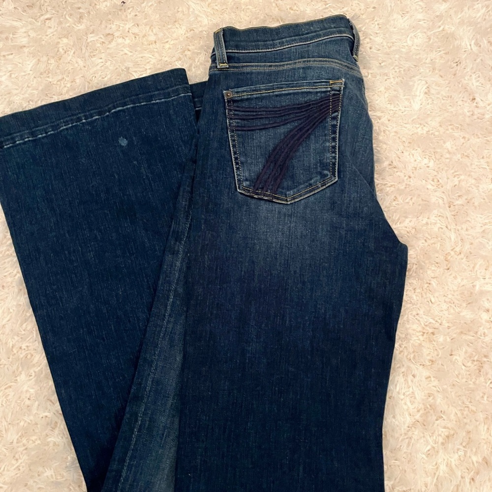 7 For All Mankind Blue Flare & Wide Leg Jeans